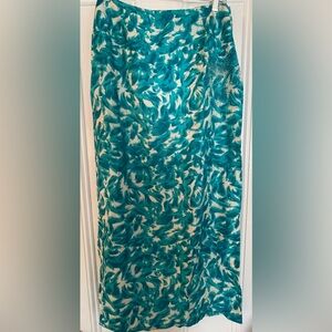 Vintage Anthropologie Embroidered and Beaded Silk Maxi Skirt